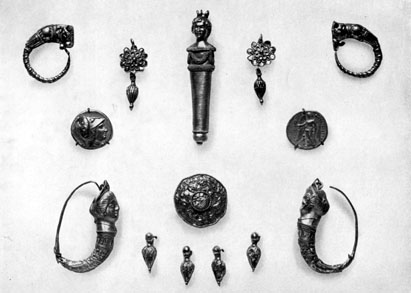Ancient Gold Jewels and Coins